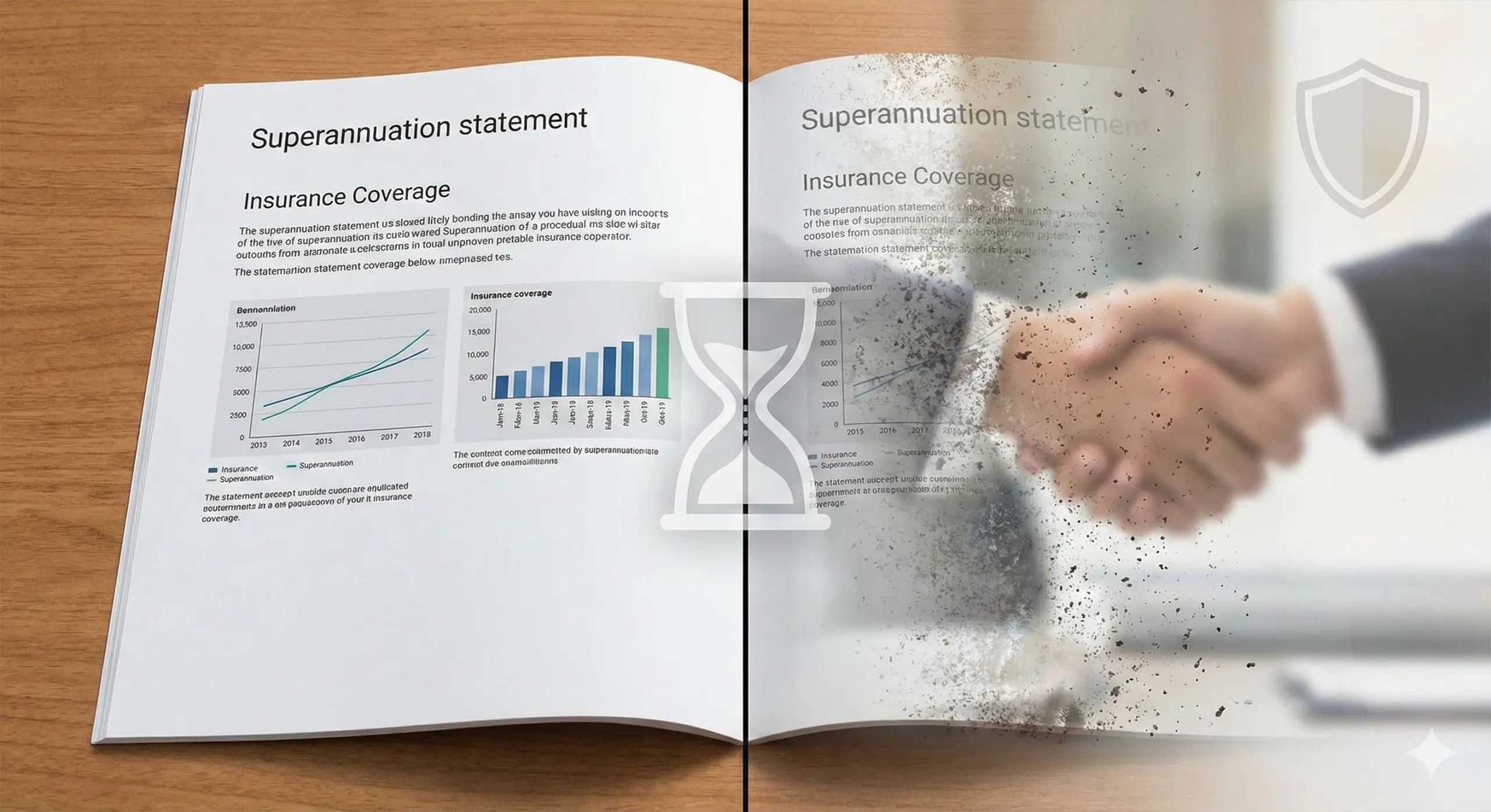A Superannuation statement fading away, representing the silent erosion of default life insurance cover inside super.